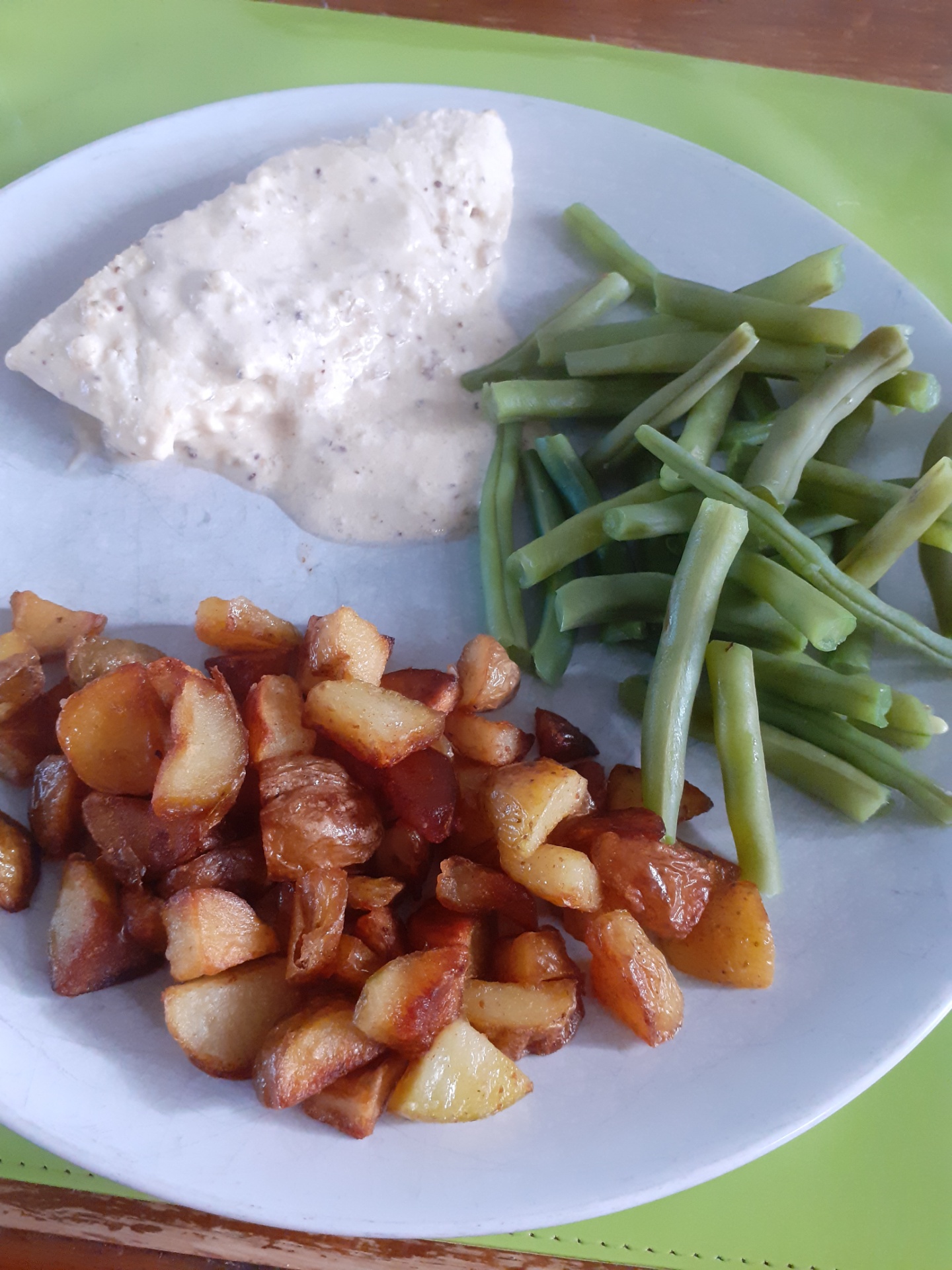 Kabeljauw met mosterdsaus