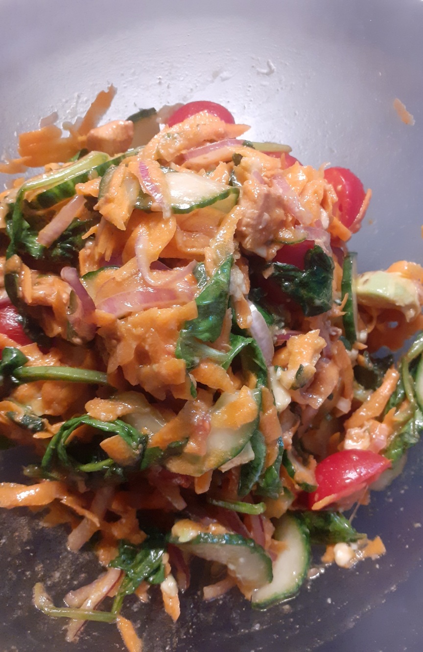 maaltijdsalade met kip