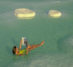 Drijven op de Dode Zee