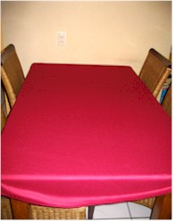 Rood tafelkleed Rood tafelkleed